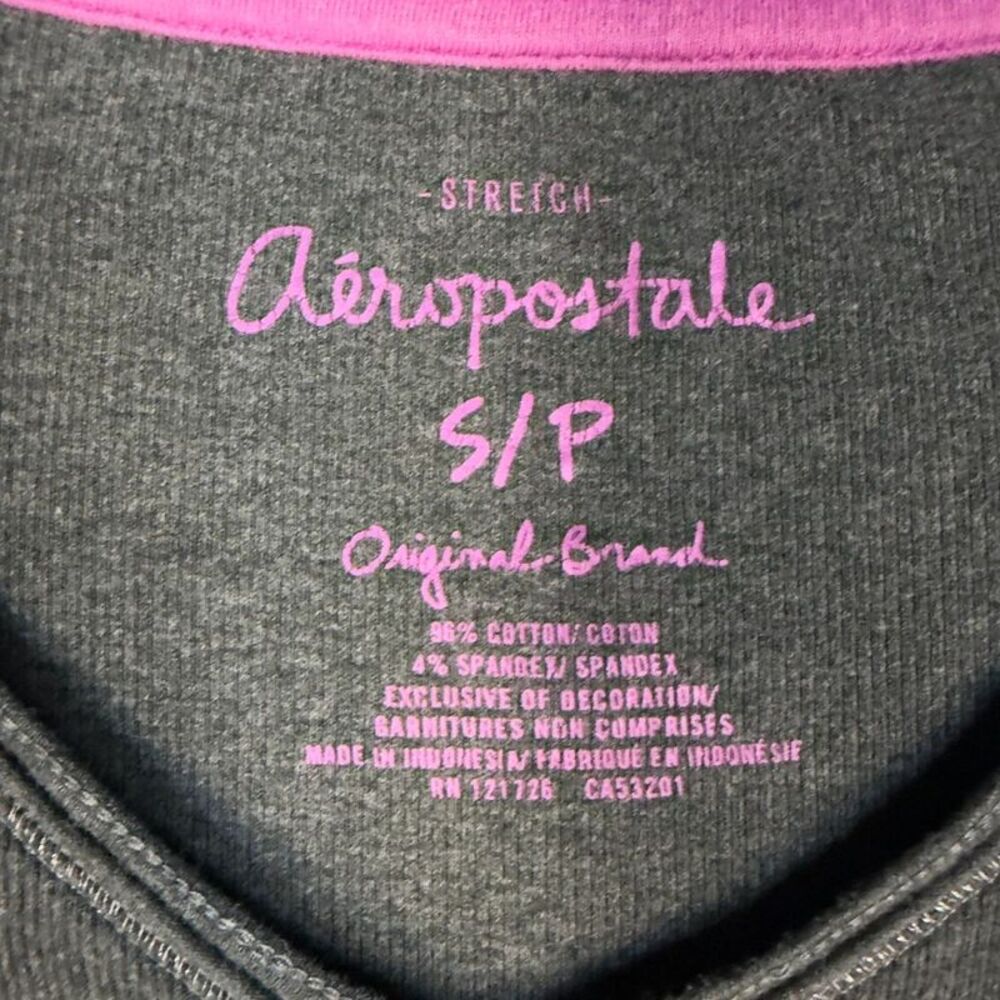 Aeropostale Aero NY V-Neck Long Sleeve Top – Size S/P | Y2K - Picture 9 of 11